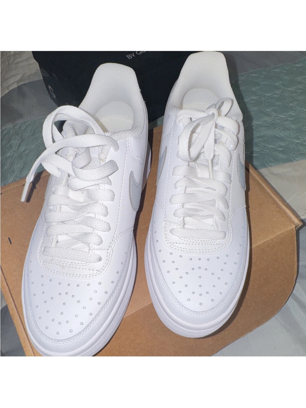 Nike White Low-Top Lace-Up Sneakers